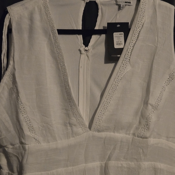 New white dress size 2x= 18 - Picture 6 of 9